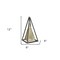 Homeroots Narrow Metal Triangular Decorative Sculpture, Bronze 399635 - alternate 5
